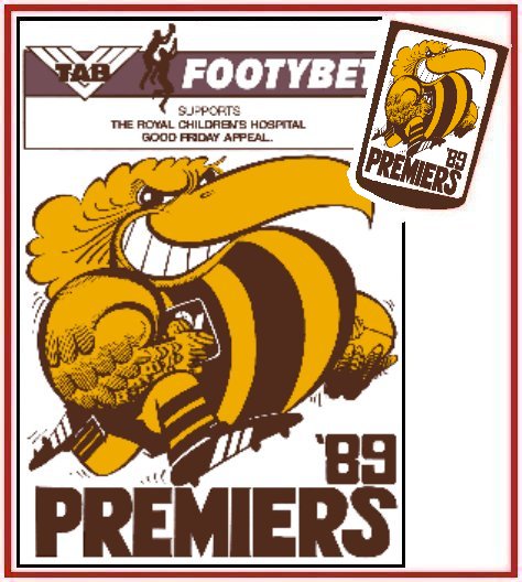 1989 Prem Poster & Stubby Holder FREE POST IN AUSTRALIA